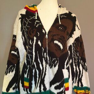 Bob Marley Artesanias Tuntaquimba hooded zip-up size M